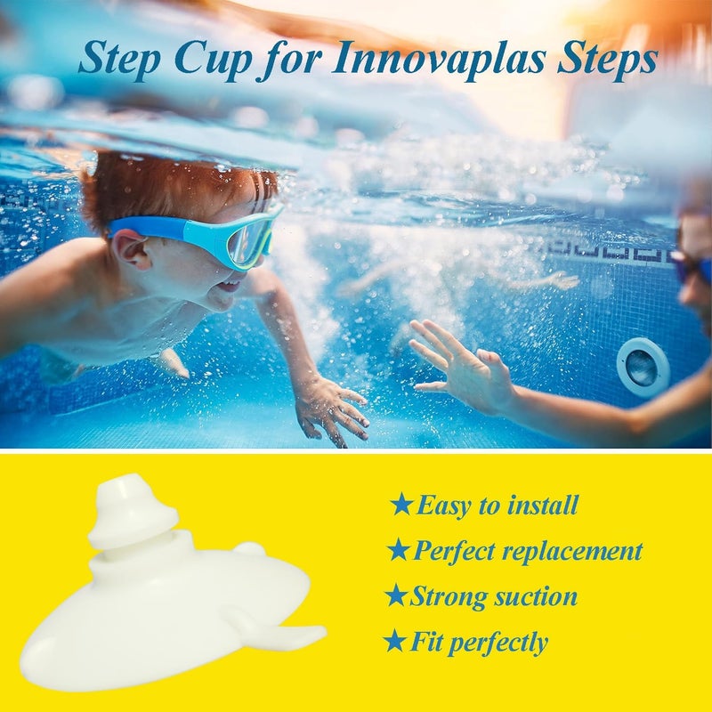 KACOMACO Pool Step Suction Cups Replacement for Innova Plas Ladder Above Ground Steps 4Pcs - Image 4